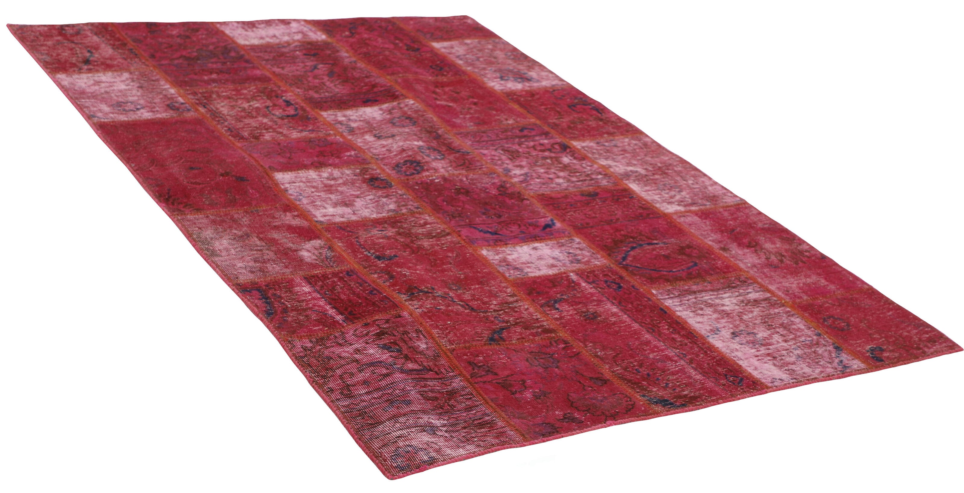 Antique Persian Handmade Vintage Royal Patchwork Rugs, 139 cm x 203 cm