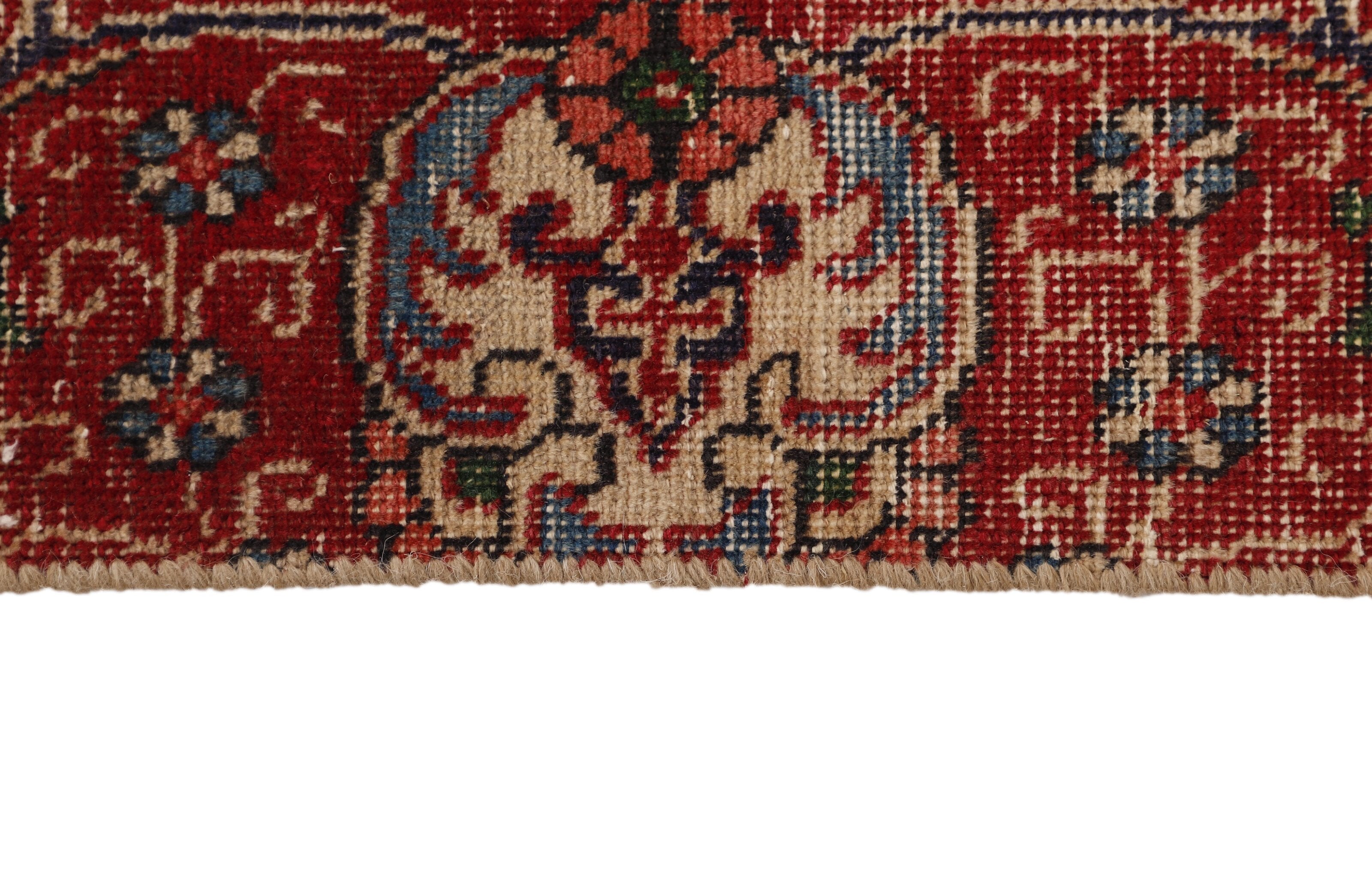 Antique Persian Hand-Knotted Vintage Rugs in Stonewashed, Recoloured 266 cm x 370 cm