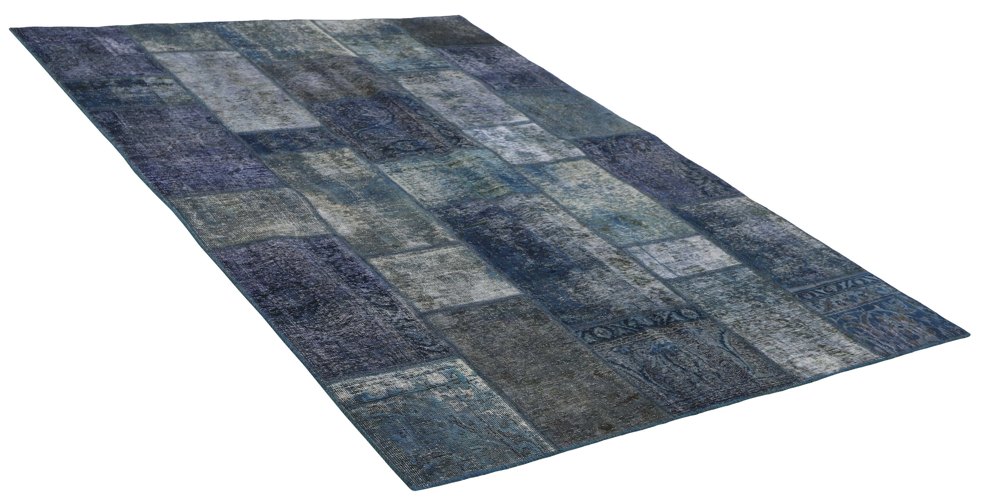 Antique Persian Handmade Vintage Royal Patchwork Rugs, 167cm x 240cm