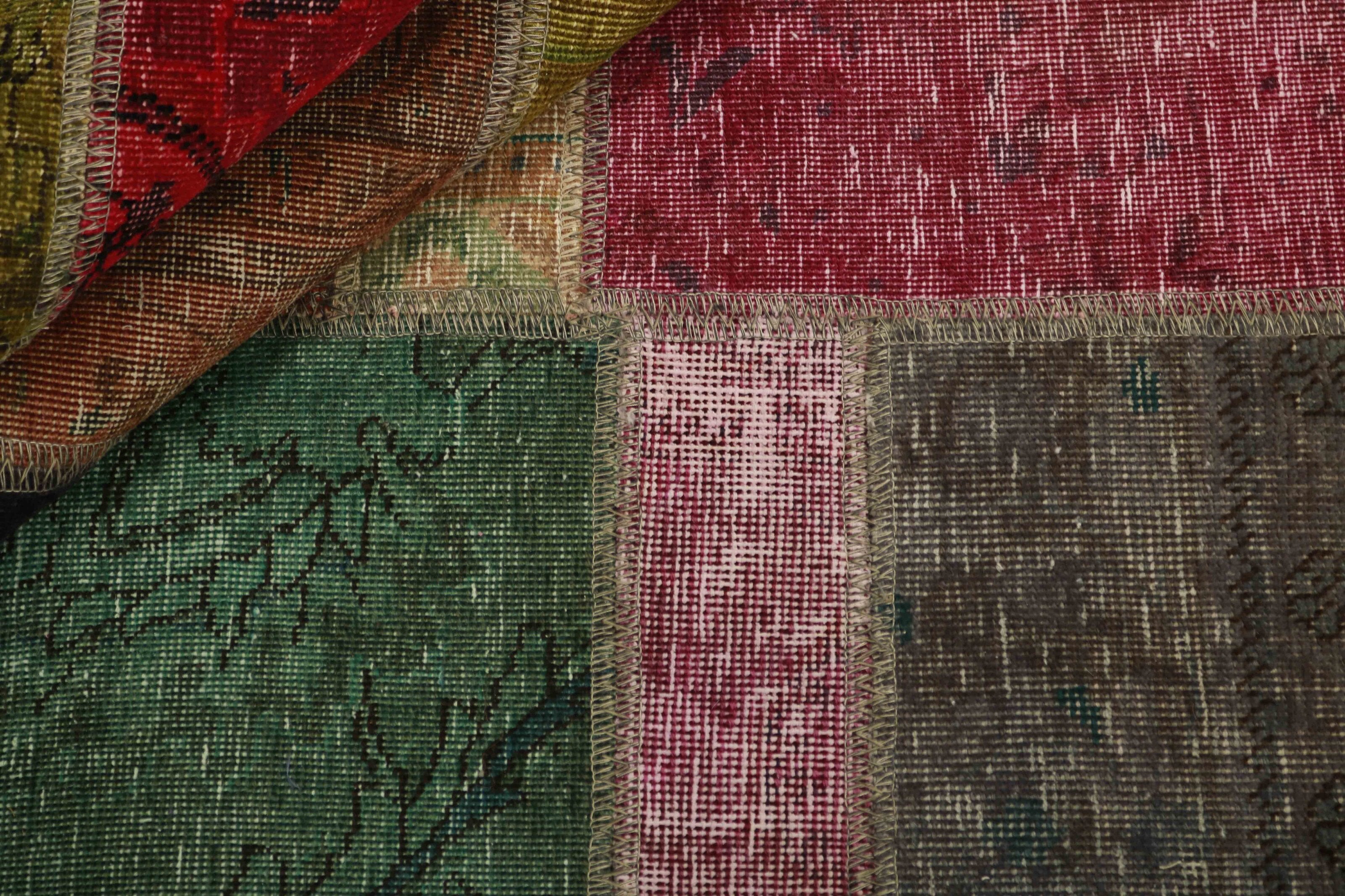 Antique Persian Handmade Vintage Royal Patchwork Rugs - 140 cm x 199 cm