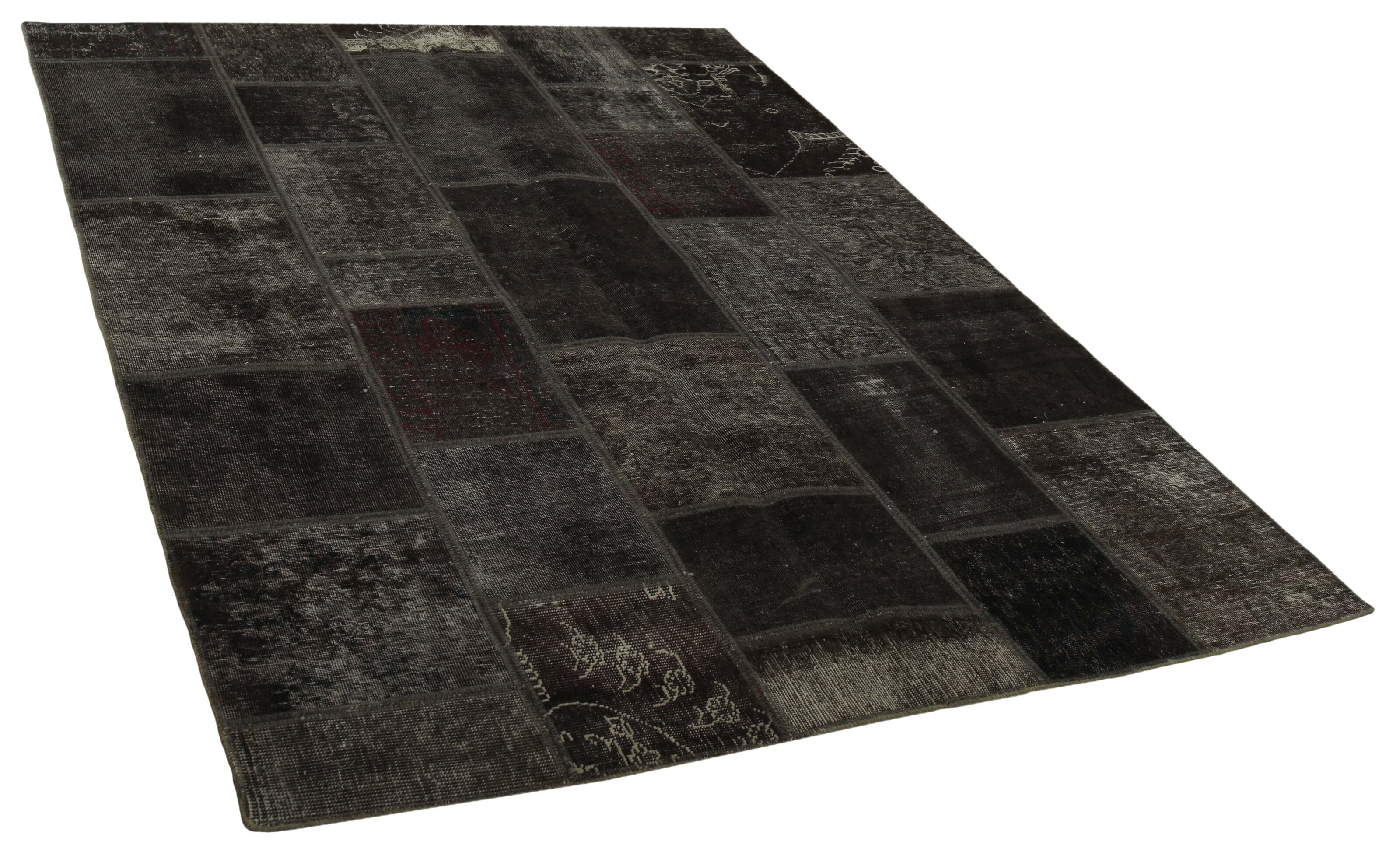 Large-Sized Vintage Persian Royal Patchwork Handmade Rugs - 176 cm x 241 cm