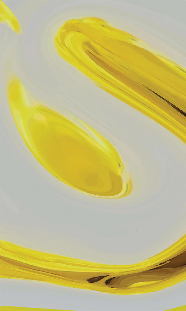 Yellow Lemon Drops Abstract Wall Mural M9896 for Home Office Decoration