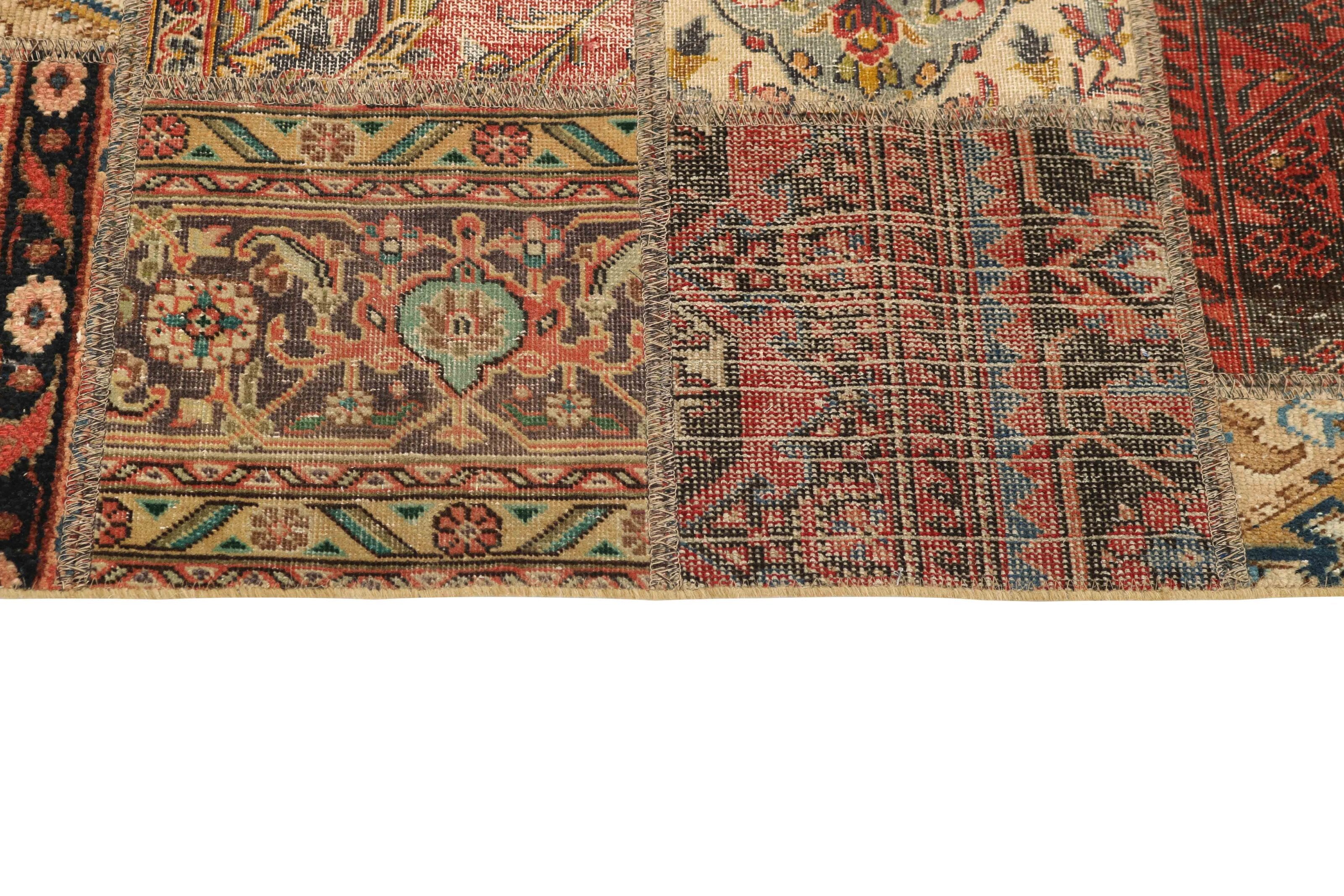 Large-Size Vintage Persian Royal Patchwork Handmade Rugs 165 cm x 235 cm