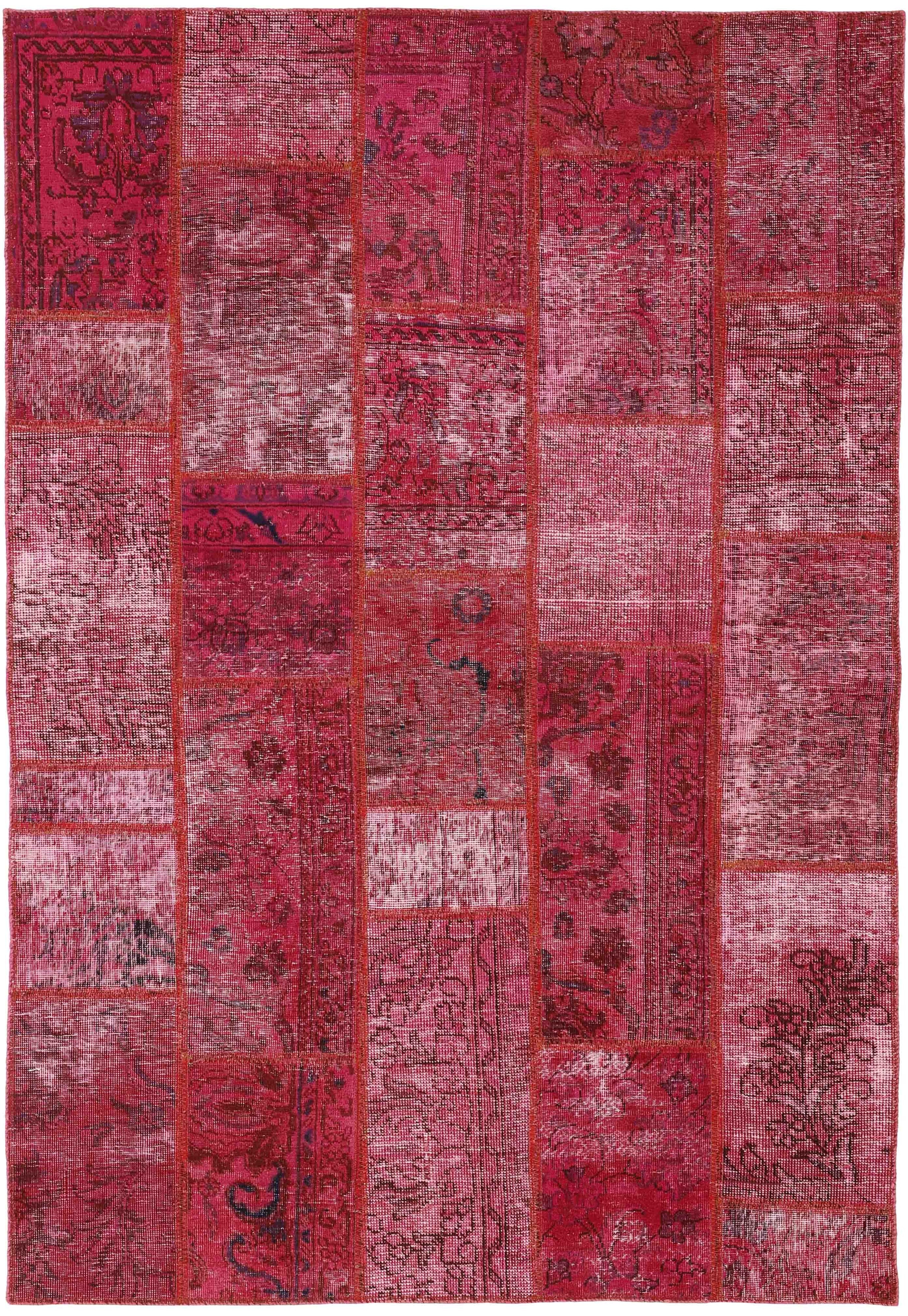 Antique Persian Handmade Vintage Royal Patchwork Area Rugs Measuring 143 cm x 208 cm