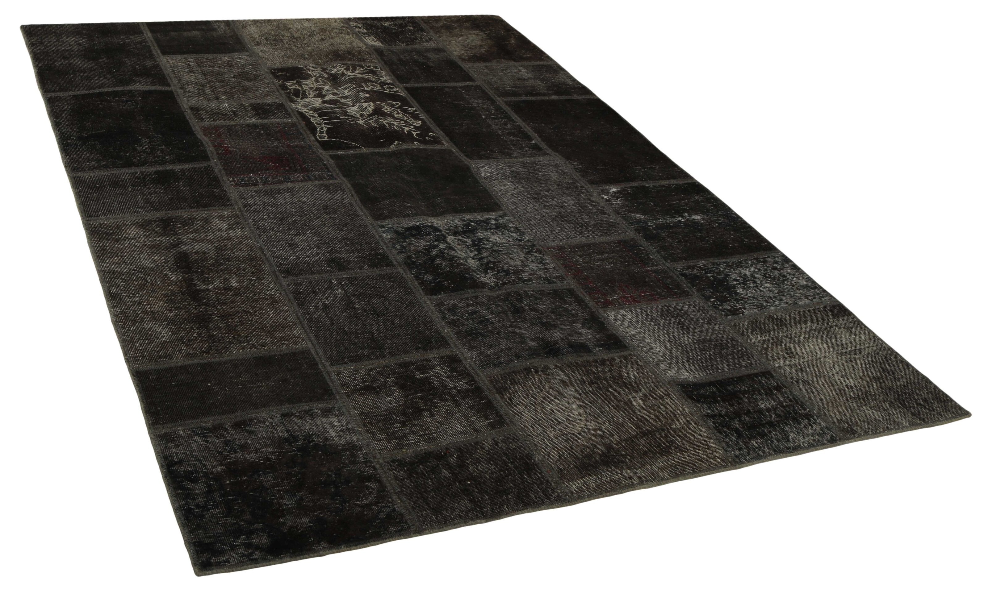 Large-Sized Vintage Royal Persian Patchwork Handcrafted Rugs - 172 cm x 242 cm, Antique Style