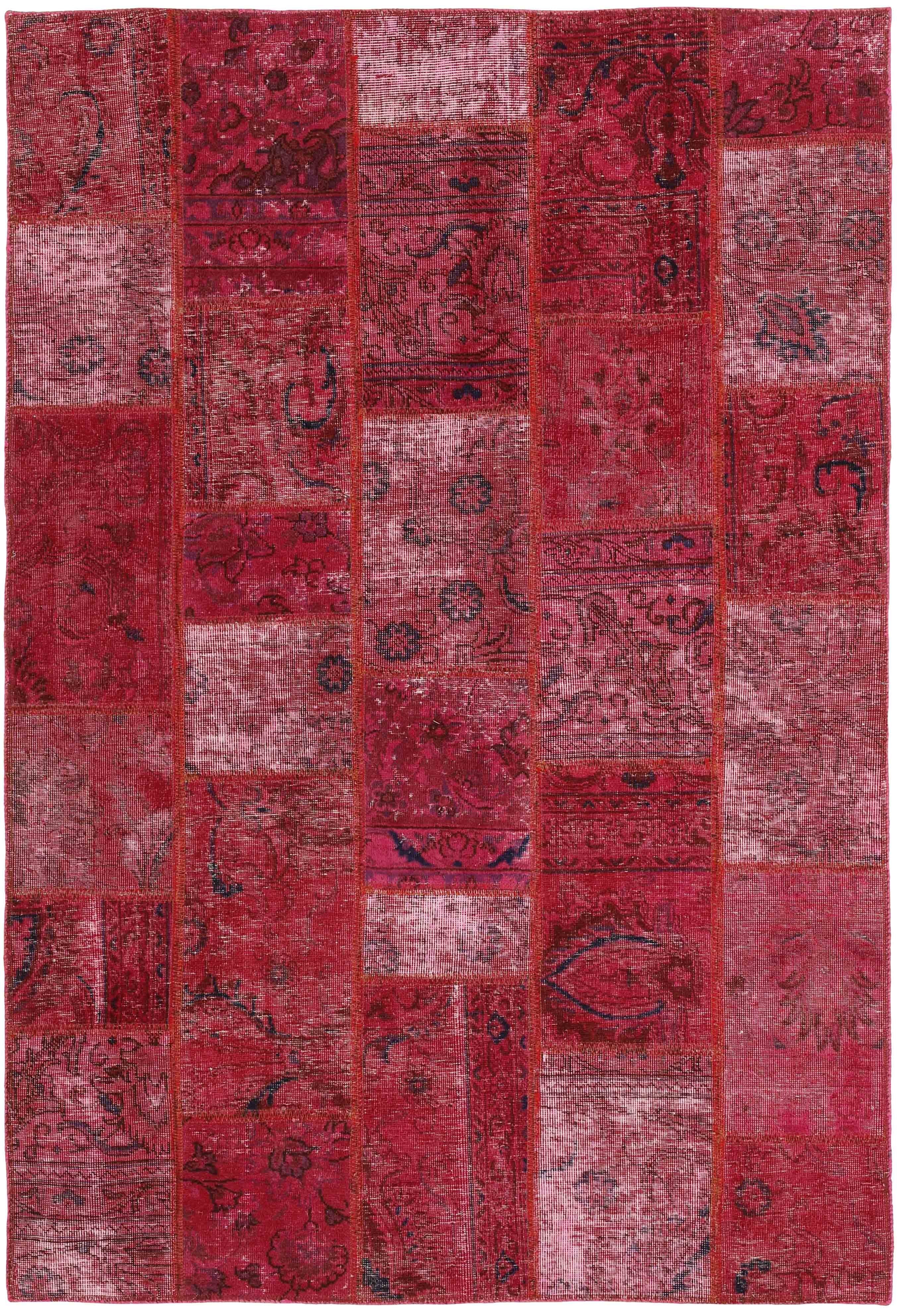 Antique Persian Handmade Vintage Royal Patchwork Rugs, 139 cm x 203 cm