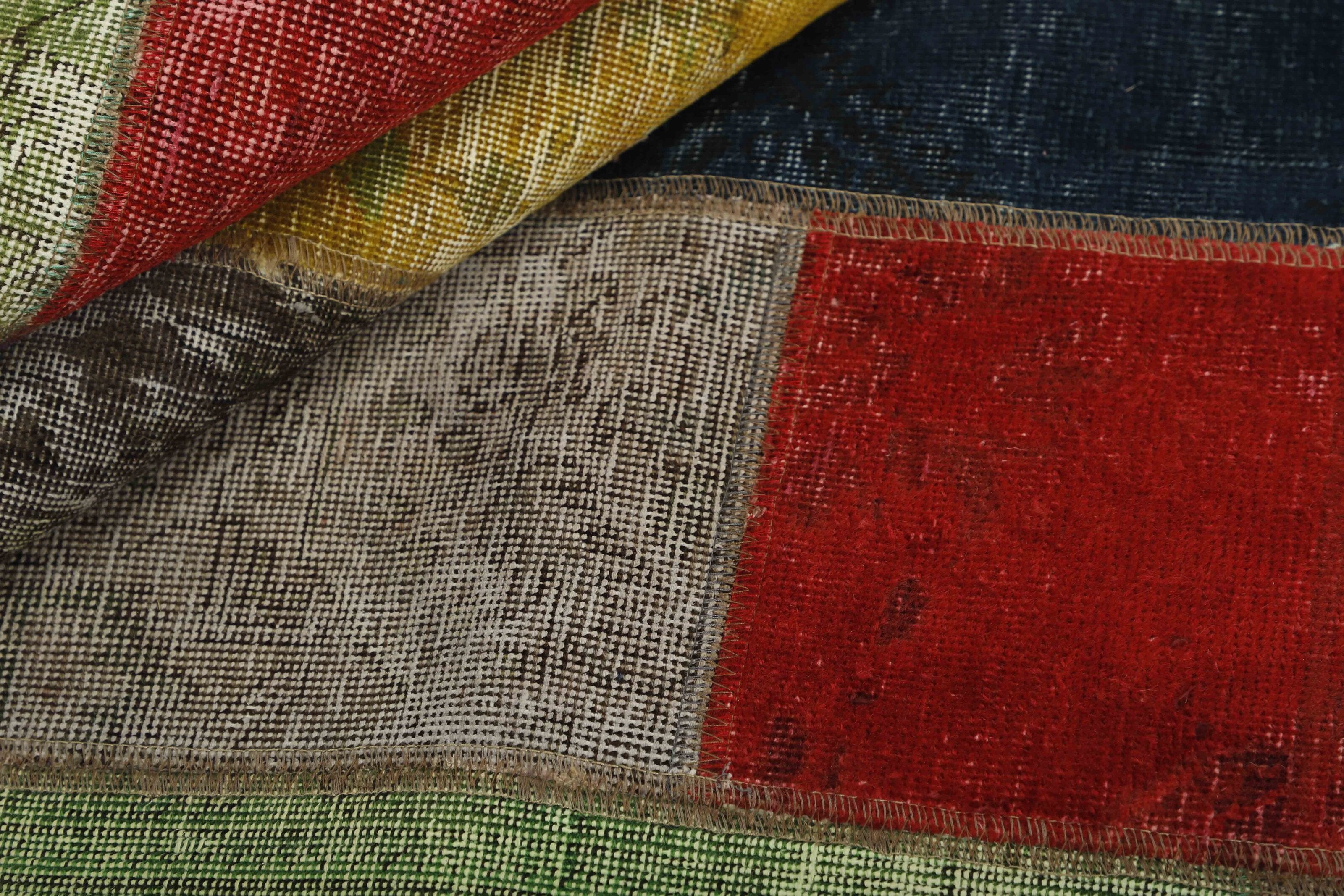 Antique Persian Handmade Vintage Royal Patchwork Area Rugs - 168 cm x 245 cm