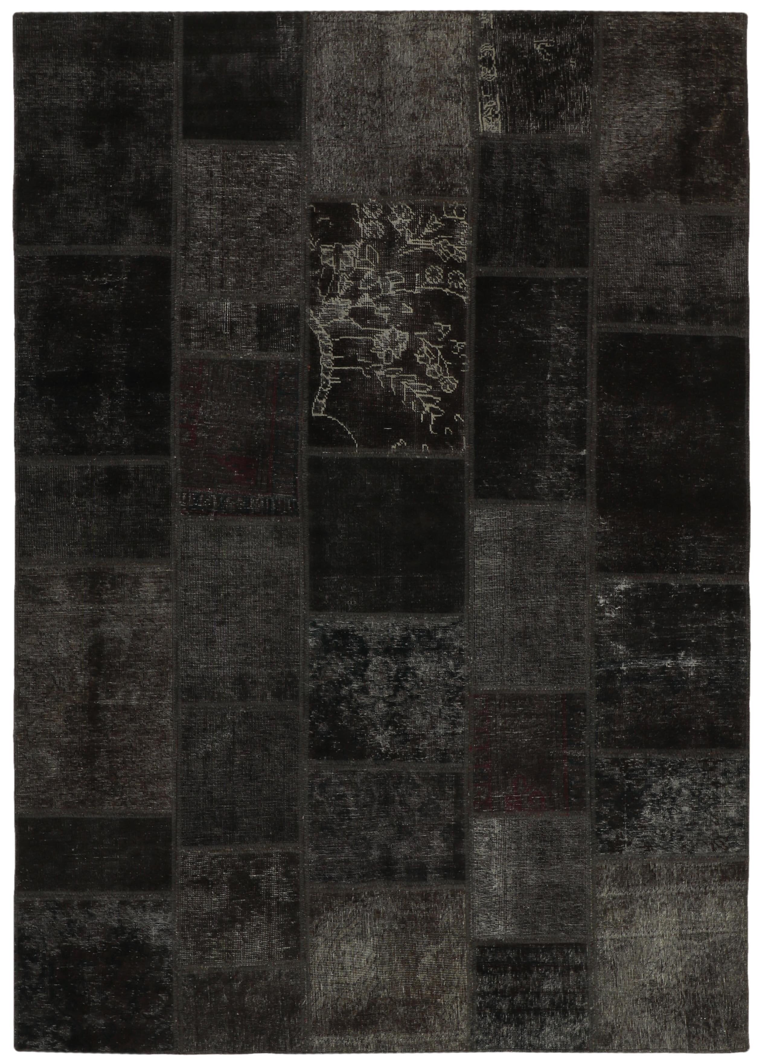 Large-Sized Vintage Royal Persian Patchwork Handcrafted Rugs - 172 cm x 242 cm, Antique Style