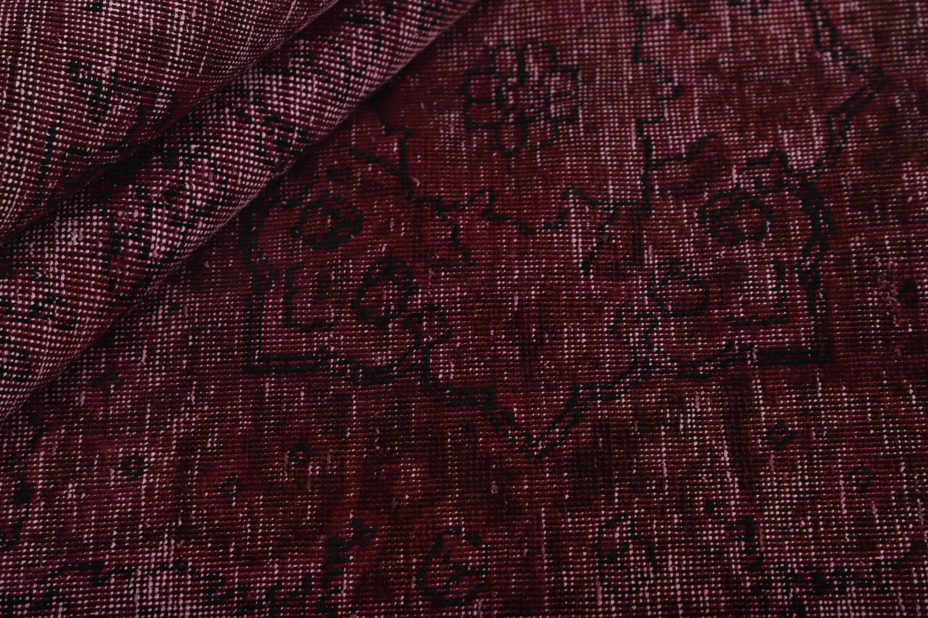 Vintage Royal Collection: Large-Sized Antique Persian Hand-Knotted Stonewashed and Recolored Rugs Measuring 203 cm x 284 cm
