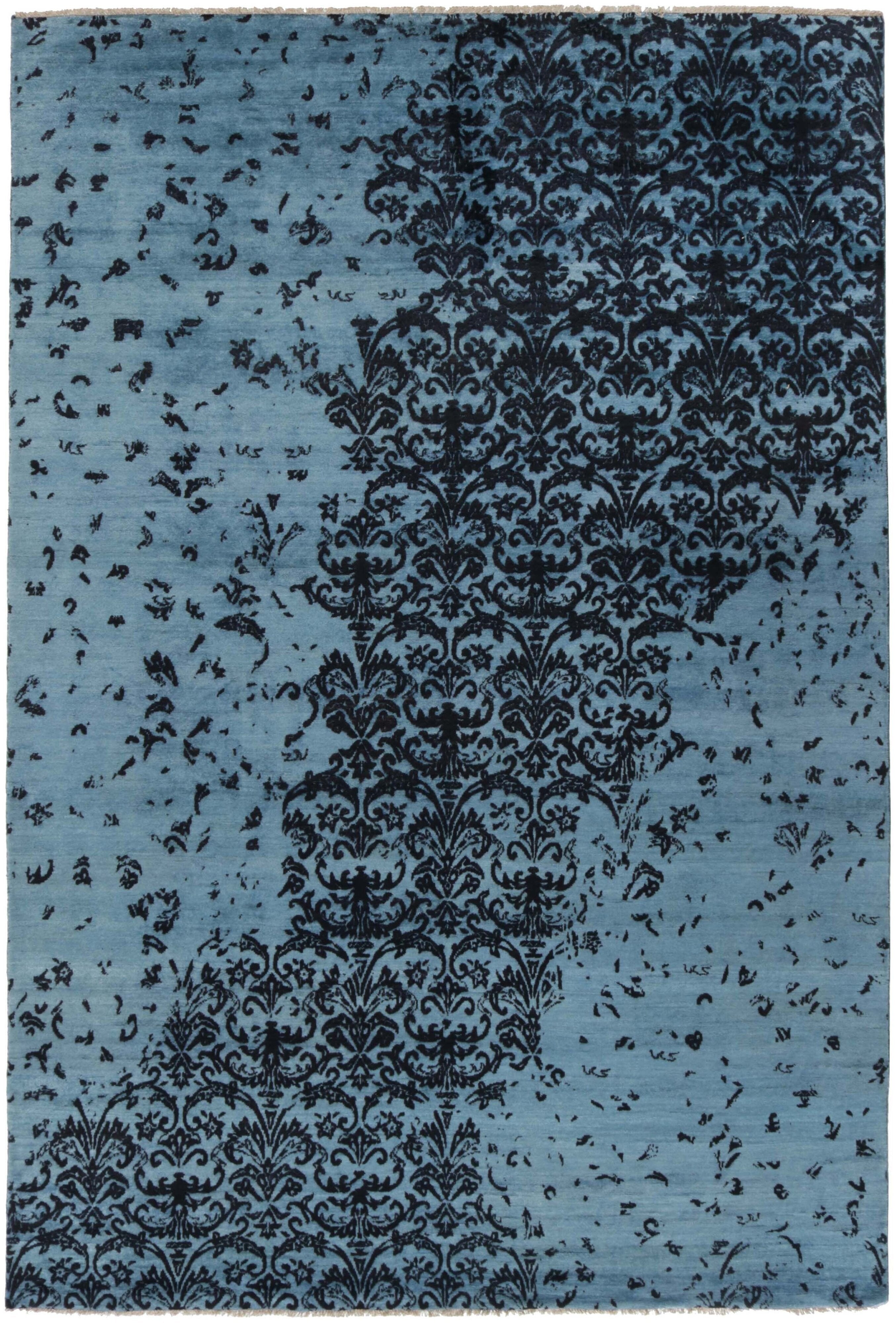 Exquisite Hand - Knotted Kashmir Rugs from The Damask Collection, 202 cm x 300 cm for Elegant Homes
