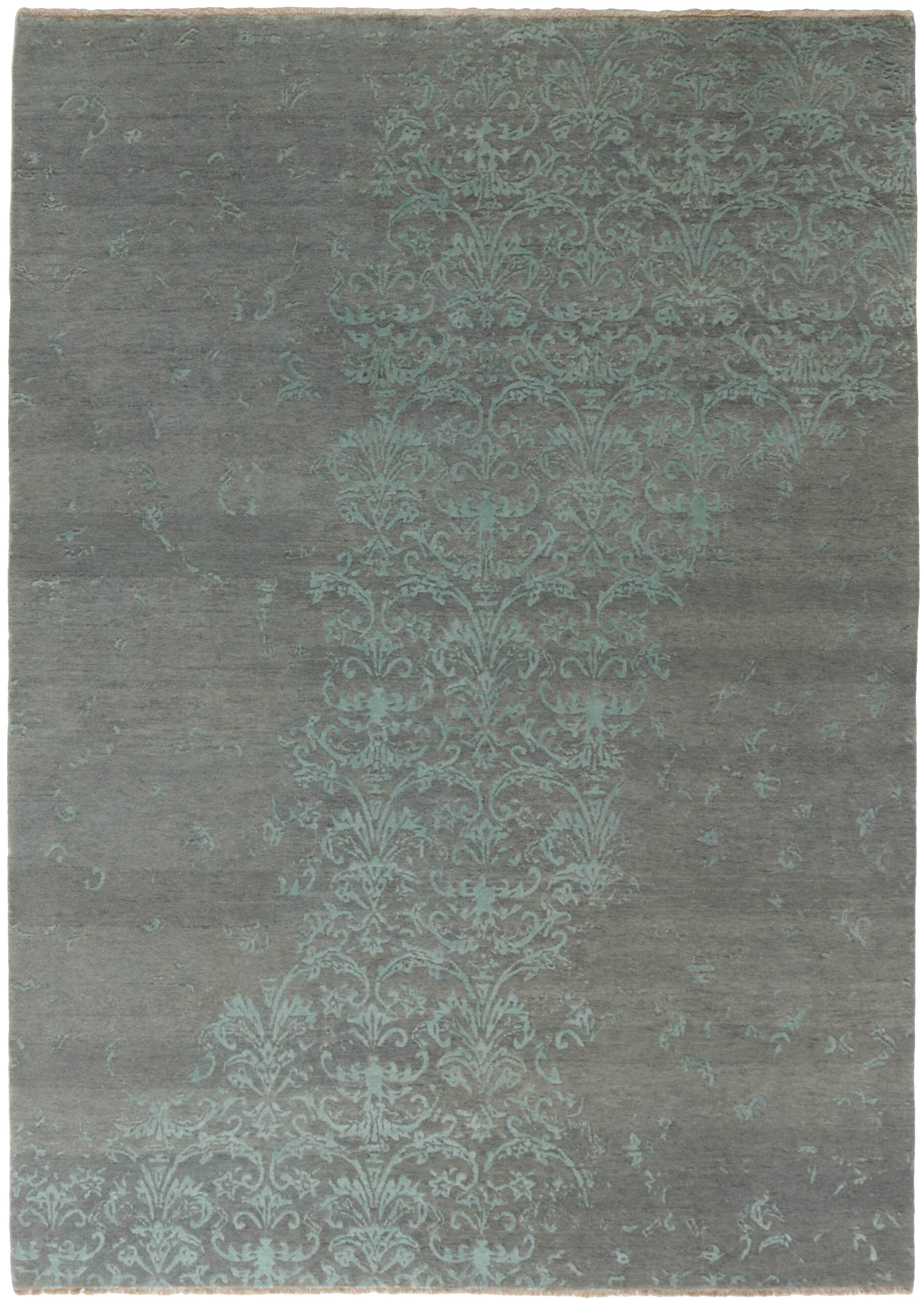 Exquisite Hand-Knotted Kashmir Damask Rugs - 173 cm x 243 cm