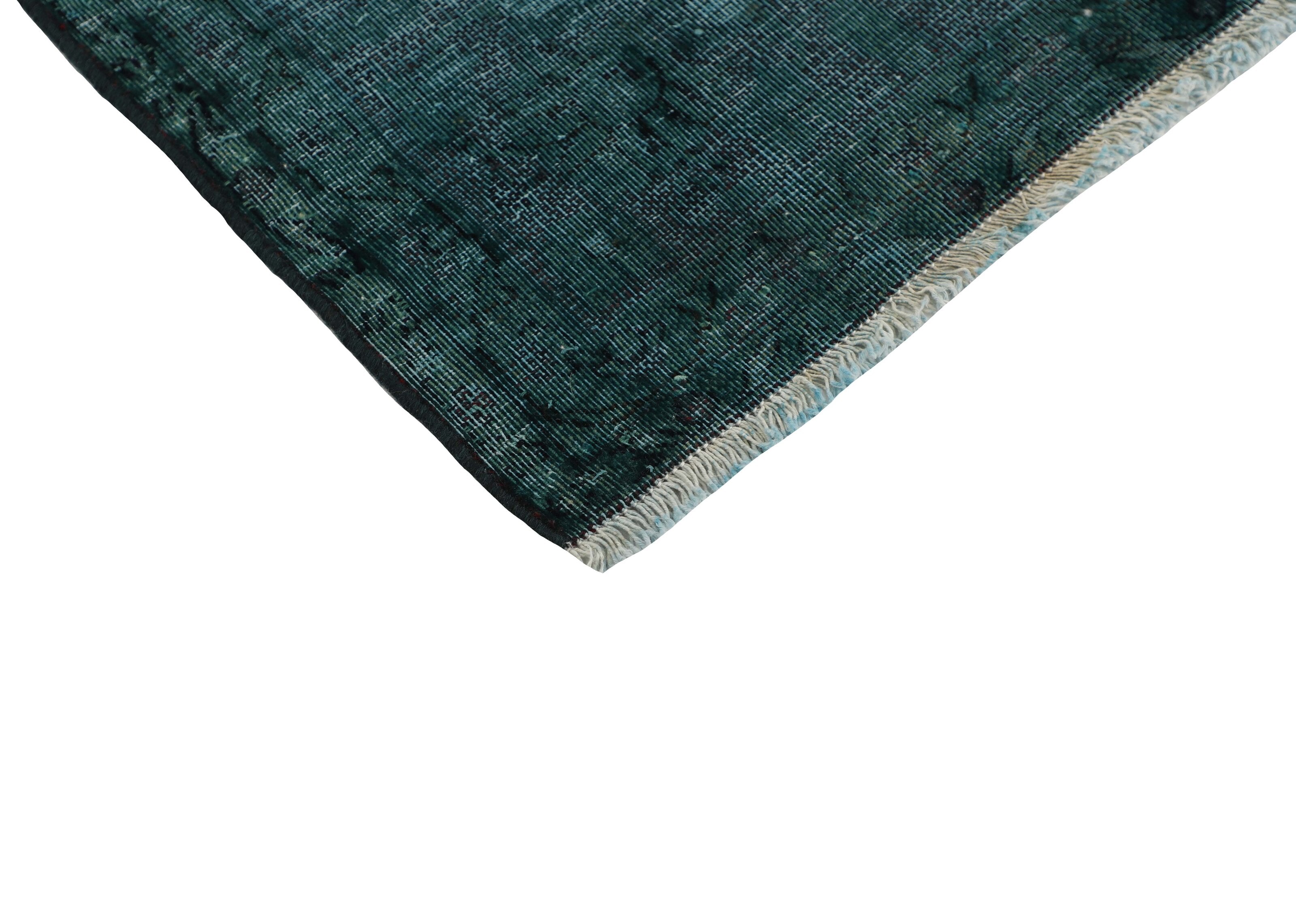 Antique Persian Hand-Knotted Vintage Kerman Rugs in Recoloured, Stonewashed Finishes - 175x247 cm