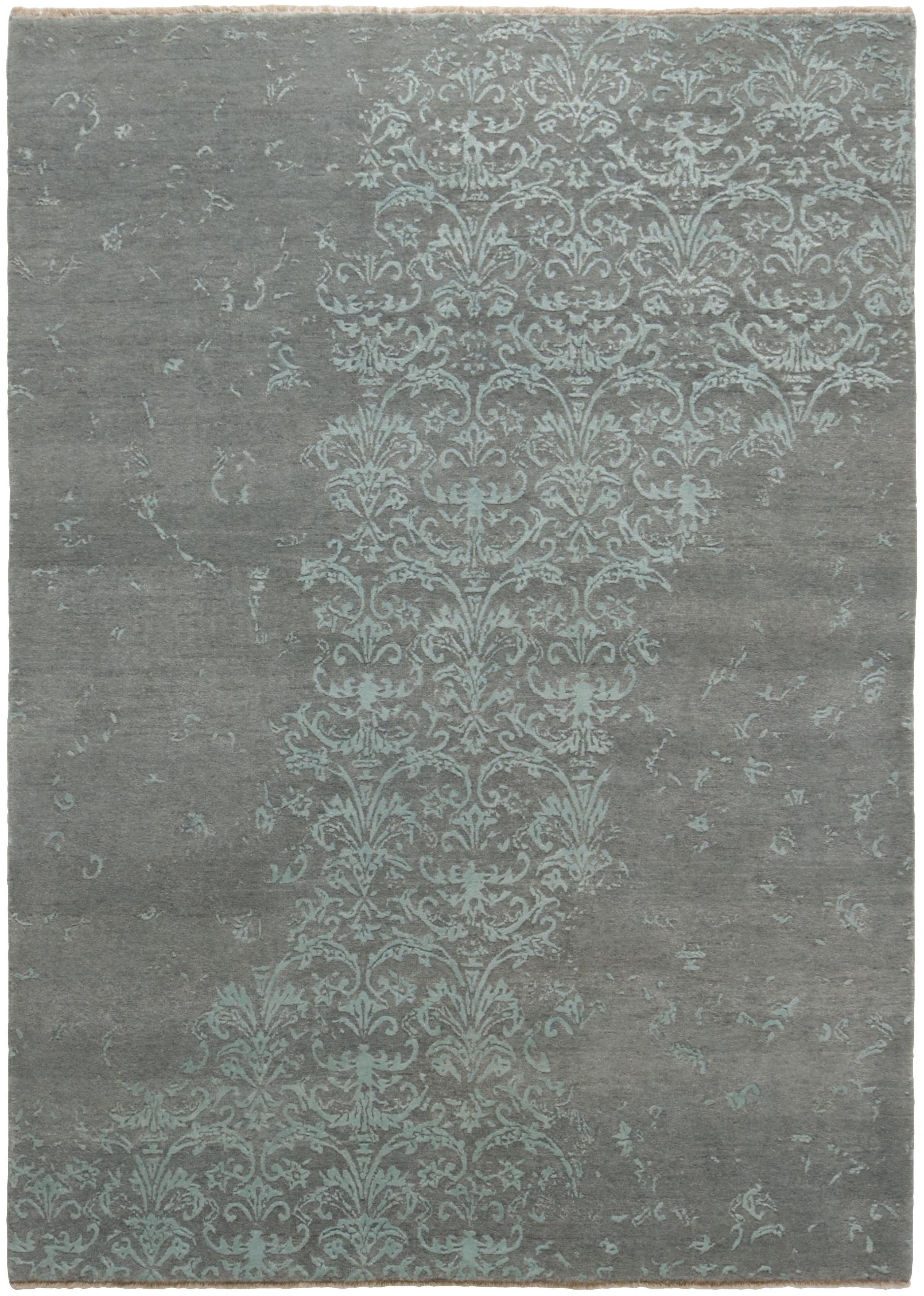 Exquisite Hand-Knotted Kashmir Damask Rugs - 173 cm x 243 cm