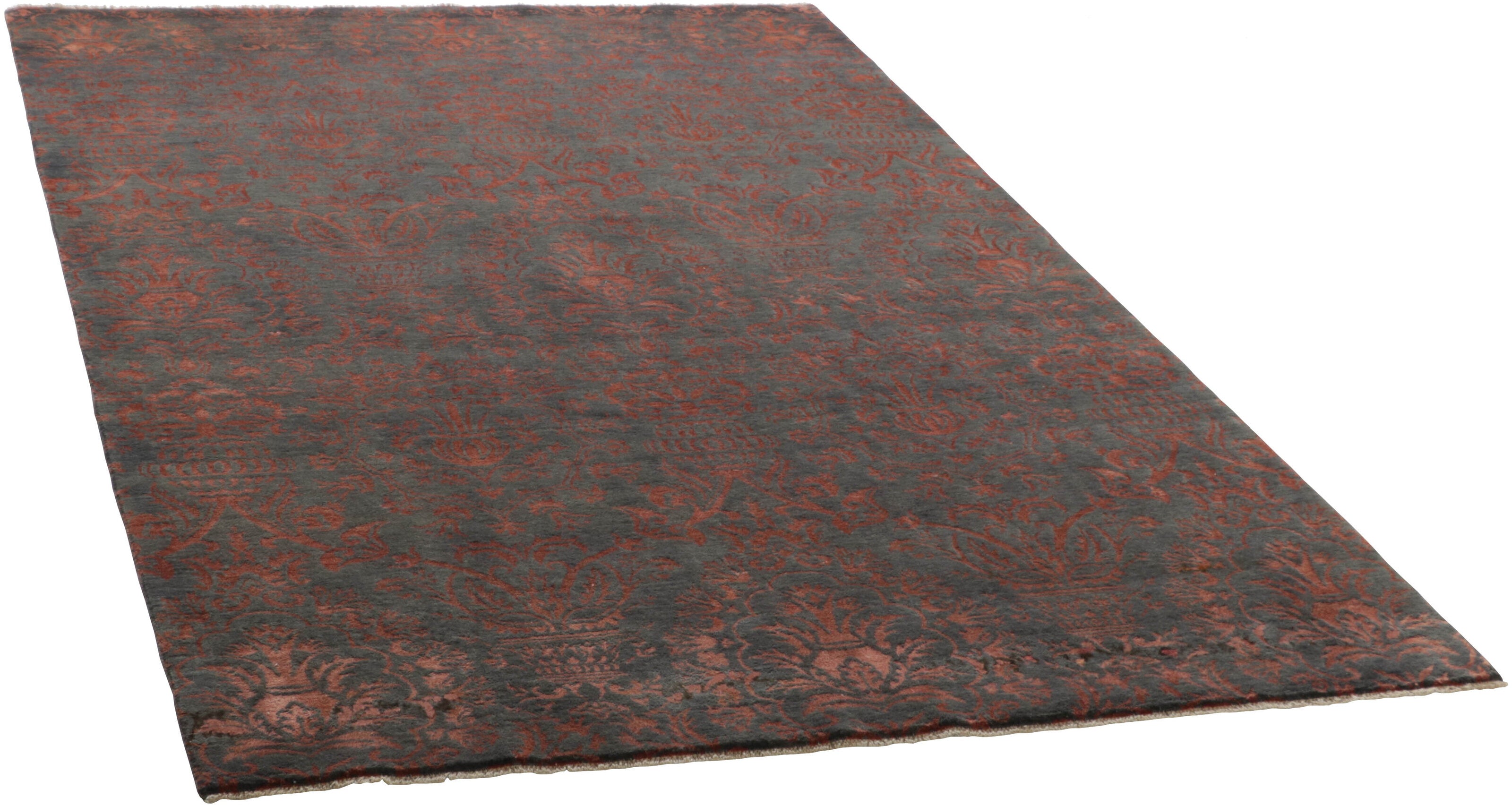 Exquisite Hand - Knotted Kashmir Damask Rugs for All Spaces, 205 cm x 310 cm