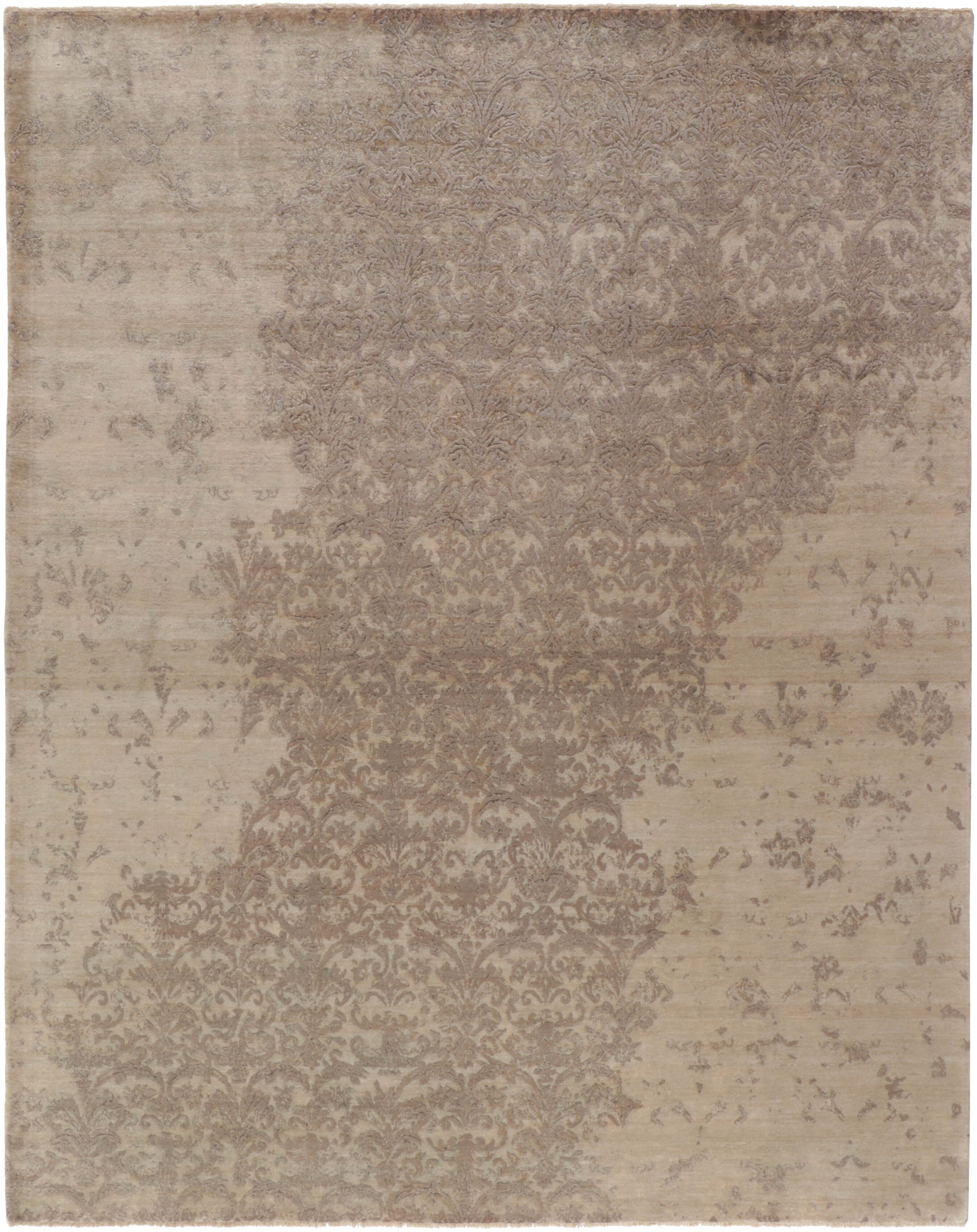Kashmir Hand - Knotted Damask Rugs: Timeless Design, 250 cm x 307 cm