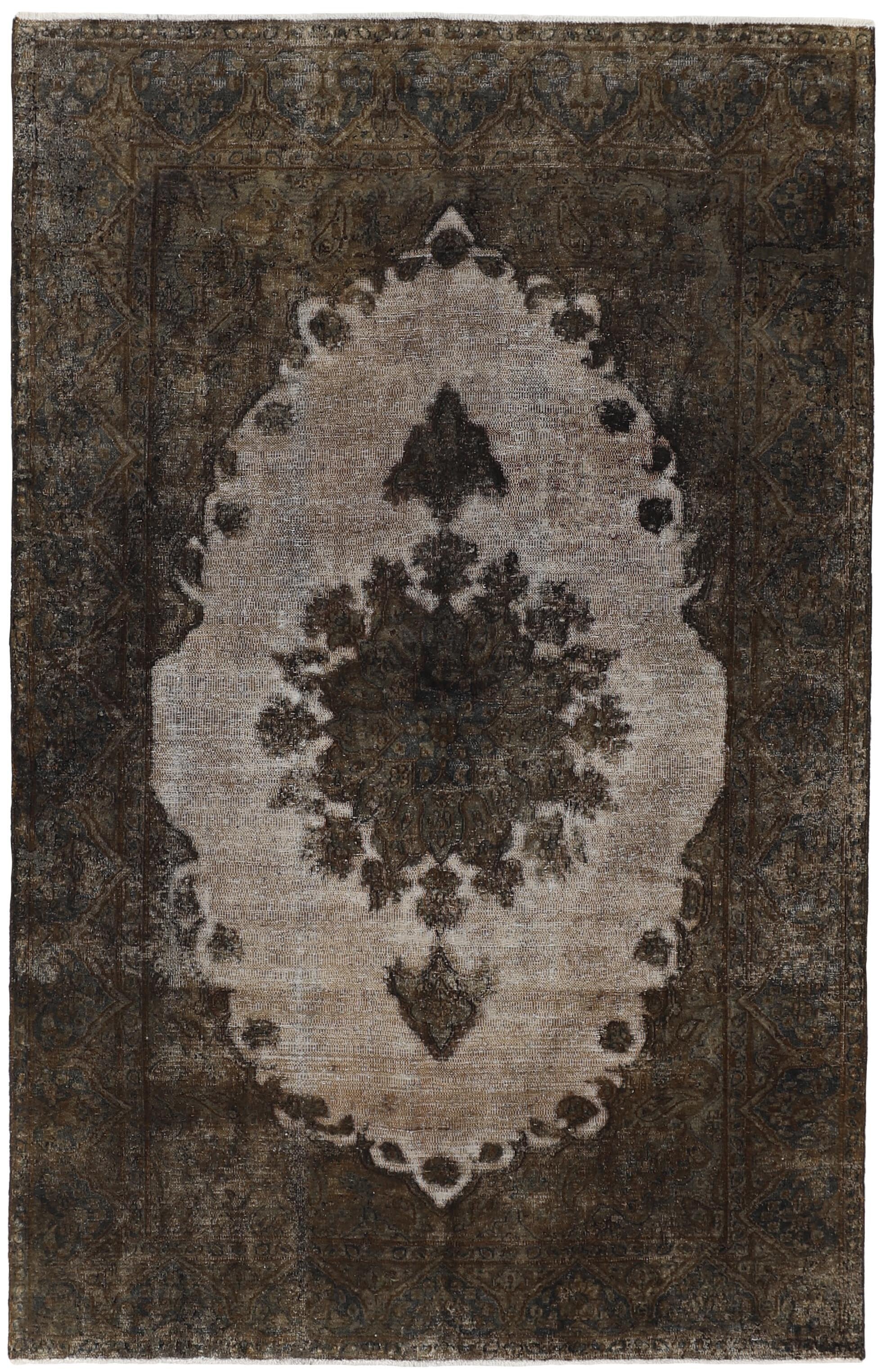 Vintage Kerman Collection: Exquisite Antique Persian Hand - Knotted Floor Rugs with Recolored and Stone - Washed Finishes, Measuring 150 cm x 237 cm