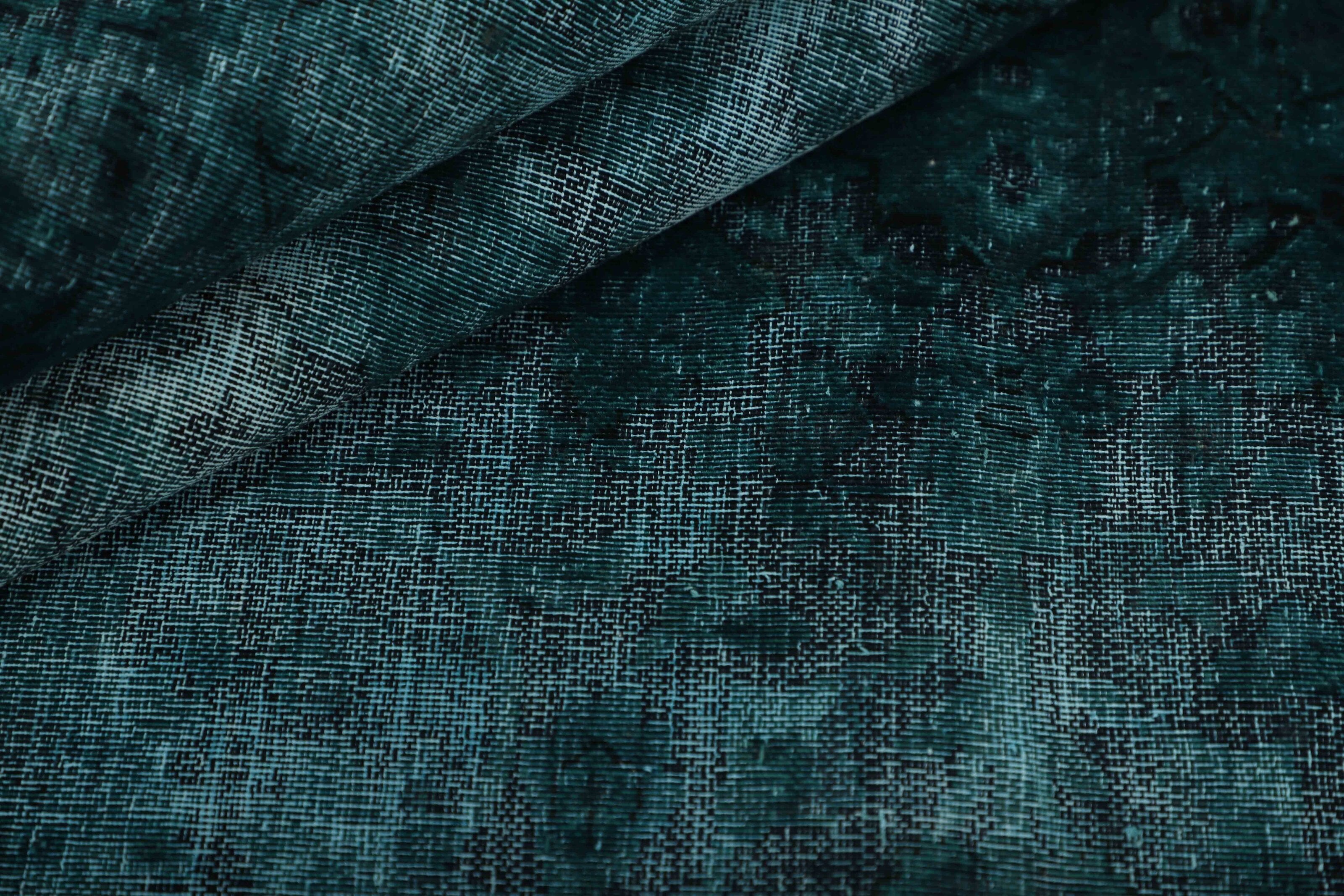 Antique Persian Hand-Knotted Vintage Kerman Rugs in Recoloured, Stonewashed Finishes - 175x247 cm